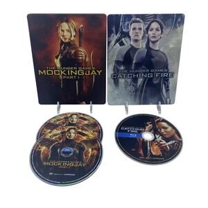 The Hunger Games Lot Mockingjay Part 1 & Catching Fire Steelcase Blu-ray